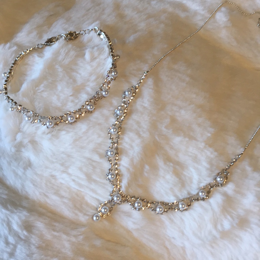 Prom / Homecoming pearl jewelry set